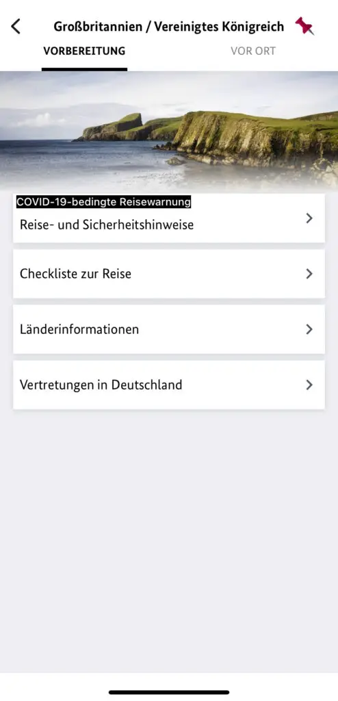 Sicher Reisen App