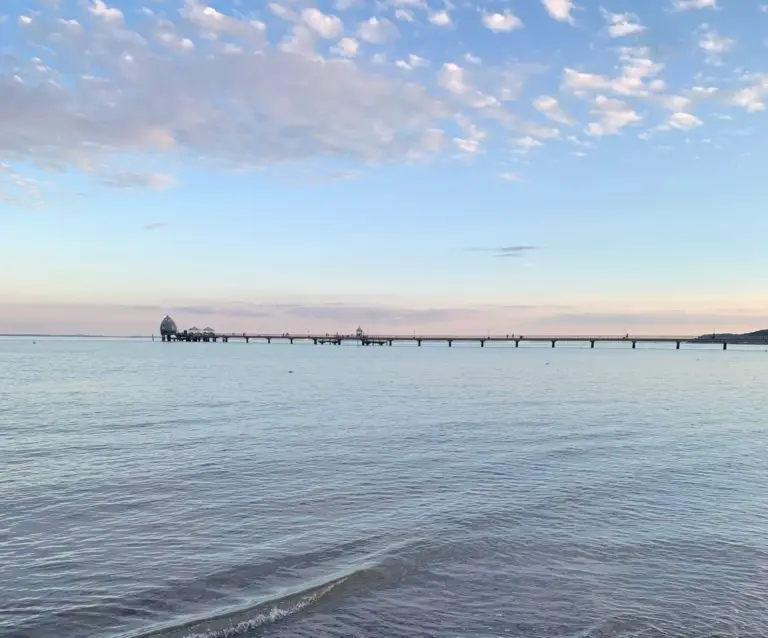 Blick auf die Ostsee im Winter