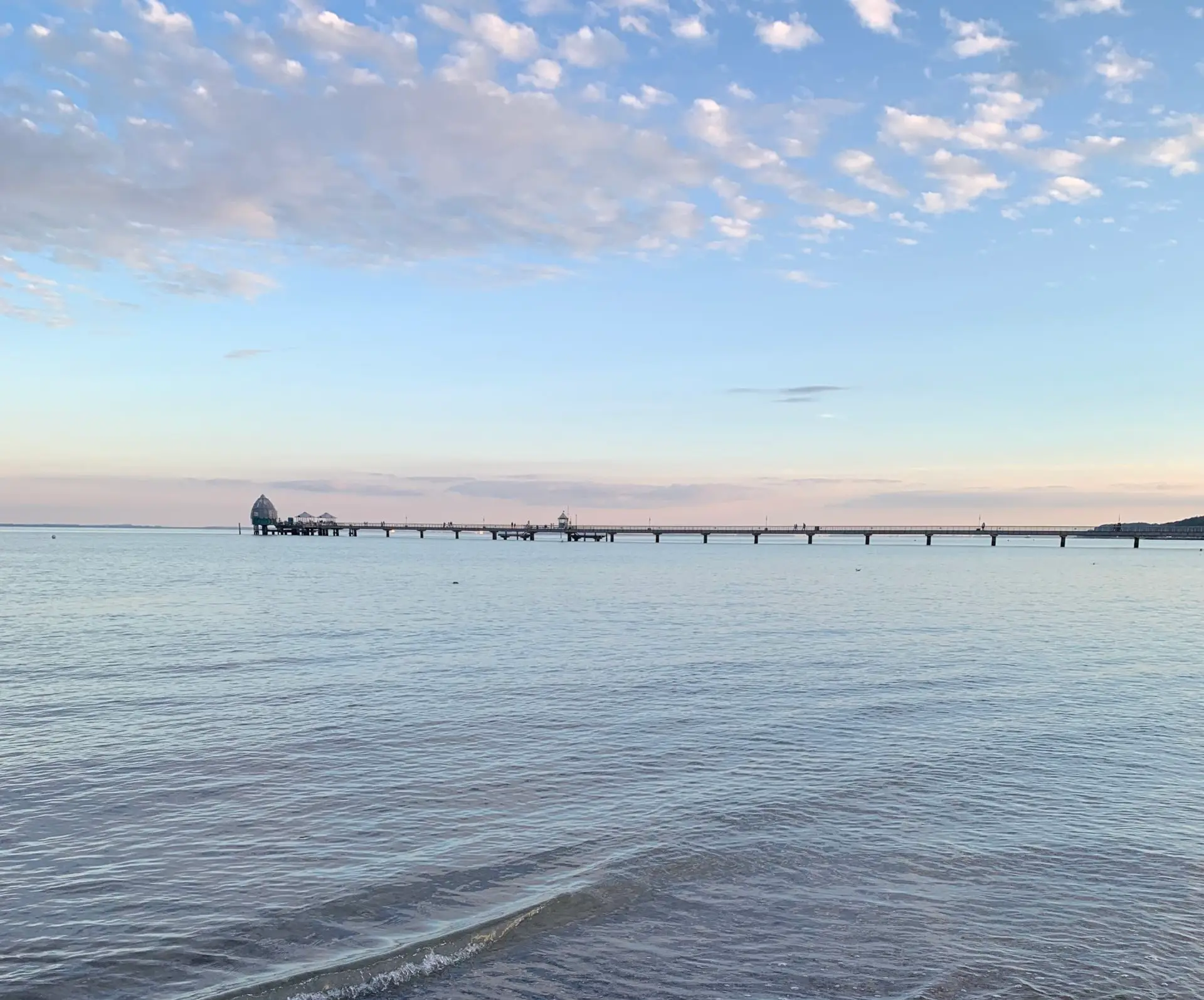Blick auf die Ostsee im Winter